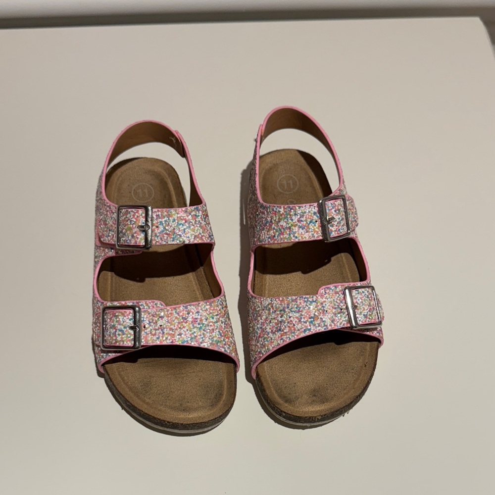Cat & Jack Multicolor Glitter Sandals